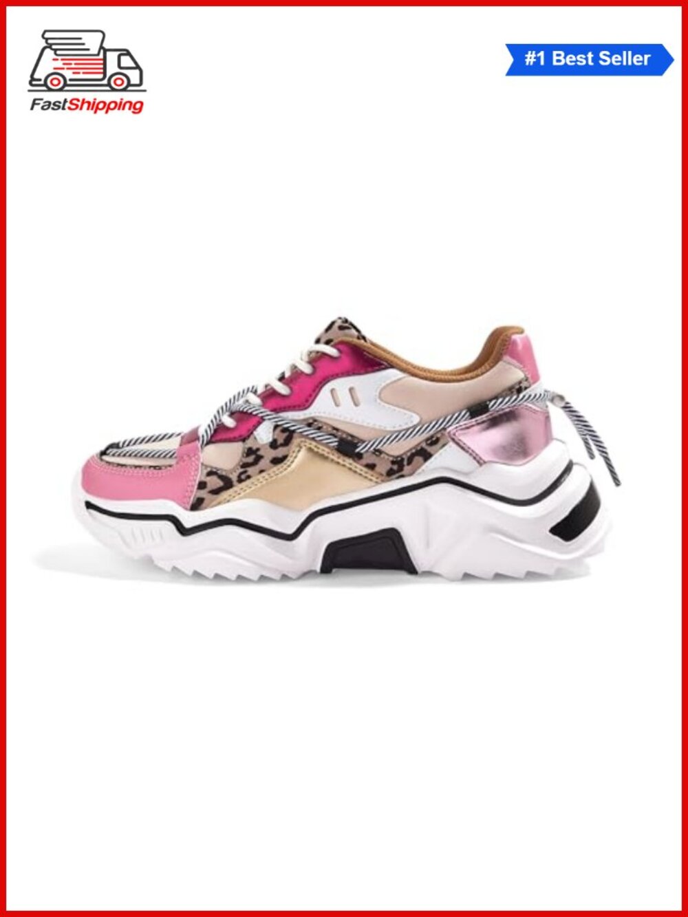 ✨ LUCKY STEP Women's Platform Fashion Chunky Dad Sneakers